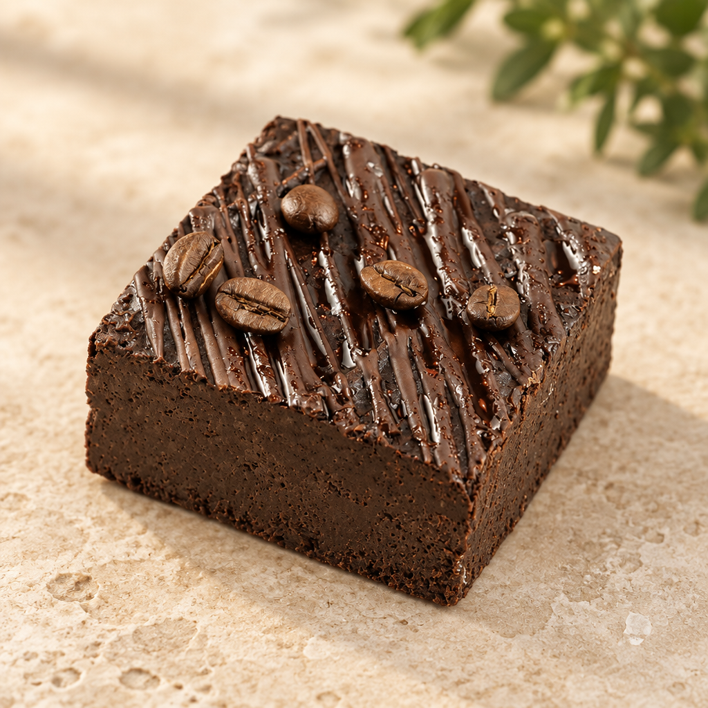 Square chocolate-brown block product image